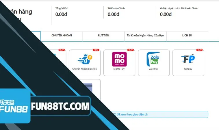 Anh em có thể nạp tiền Fun88 với nhiều hình thức khác nhau Anh em có thể nạp tiền Fun88 với nhiều hình thức khác nhau